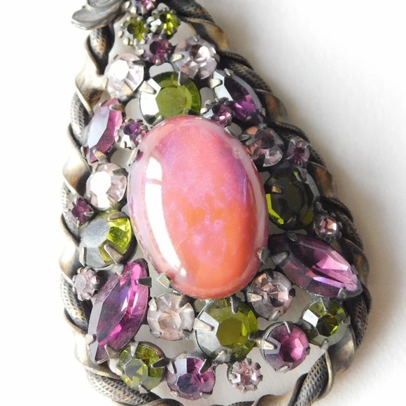 large vintage Victorian SAPHIRET necklace pendant - Picture 3 of 8